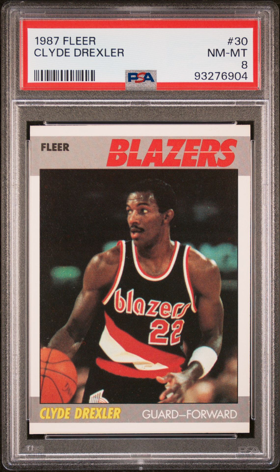 1987 Fleer FLEER #30 Clyde Drexler front
