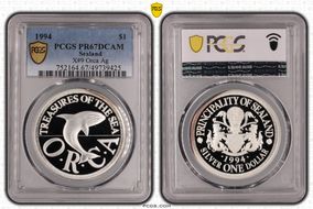 1994 $1 X-9 Orca Ag PR67DCAM