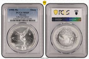 1998-Mo Onza Libertad Ag MS69
