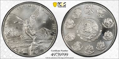 2007-Mo Onza Libertad Ag MS69