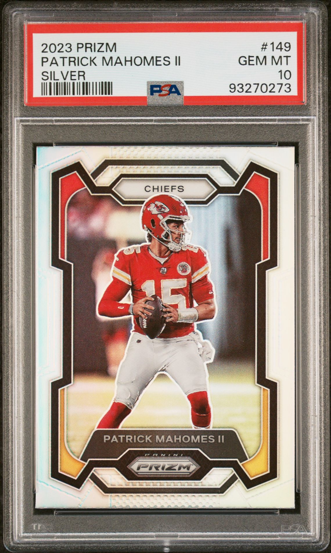 2023 Panini PANINI PRIZM SILVER PRIZM #149 Patrick Mahomes Ii front