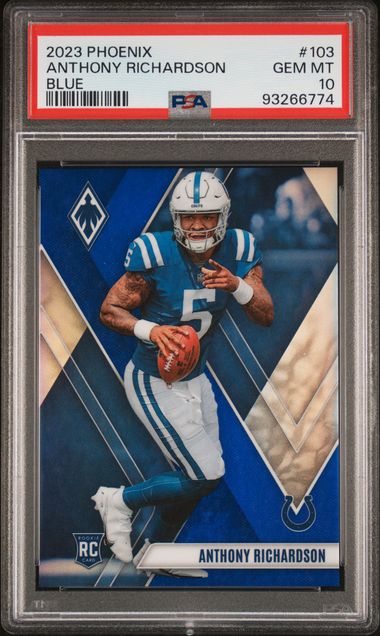 2023 Panini Phoenix Blue #103 Anthony Richardson W5p front