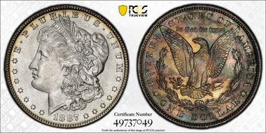 1887 $1 MS65