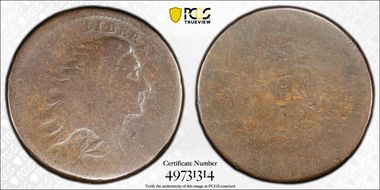 1793 1C Wreath, Lettered Edge FR2BN