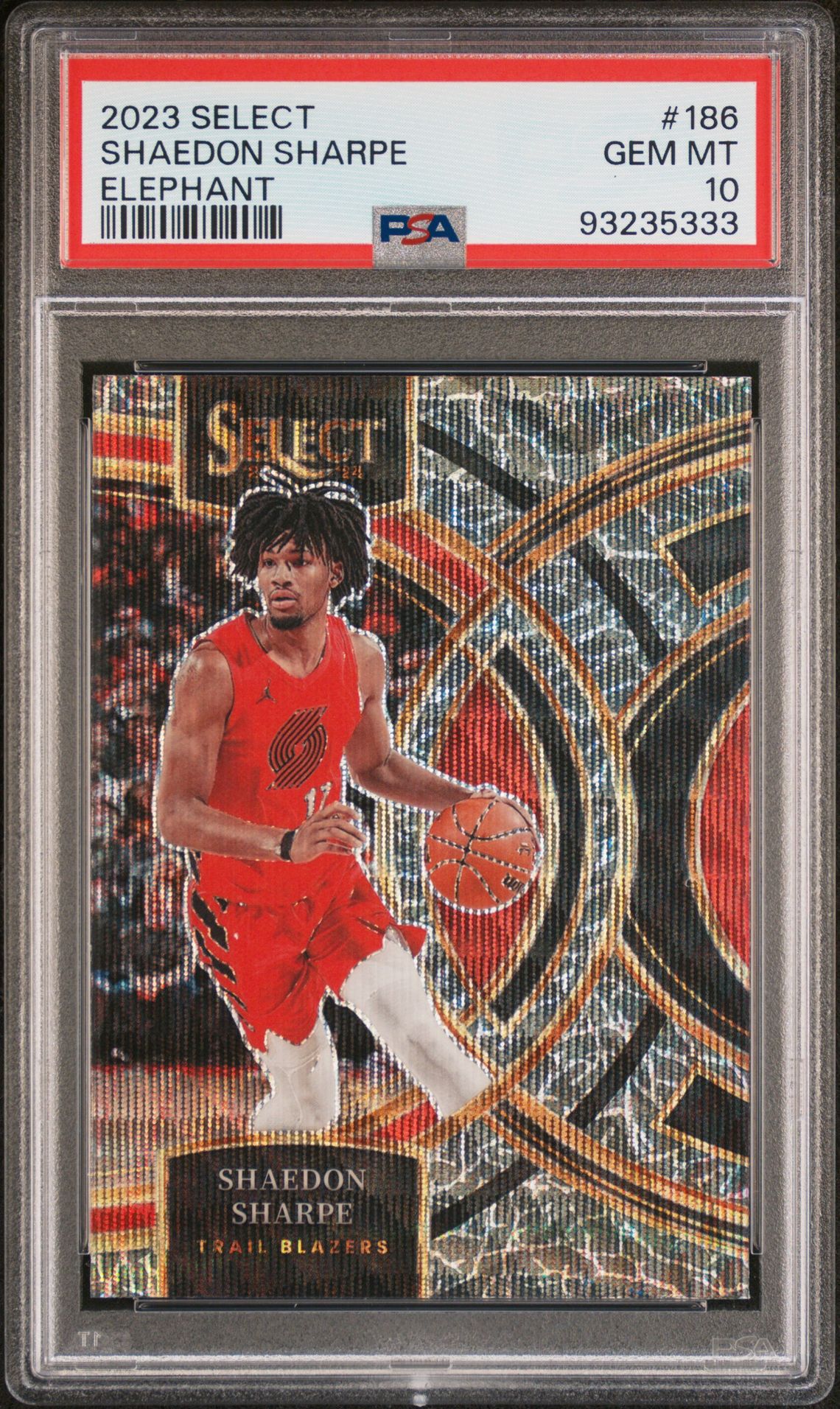 2023 Panini Panini Select #186 Shaedon Sharpe front