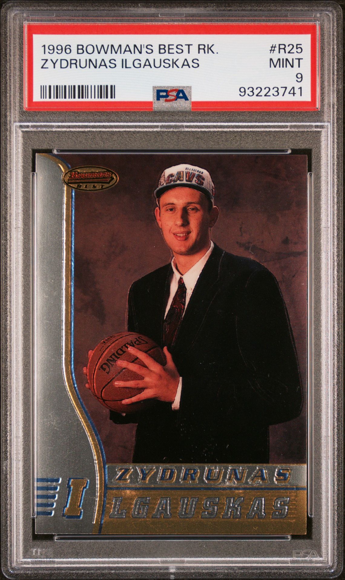 1996 Bowman's Best Rookie Zydrunas Ilgauskas #R25 Mint 9 front