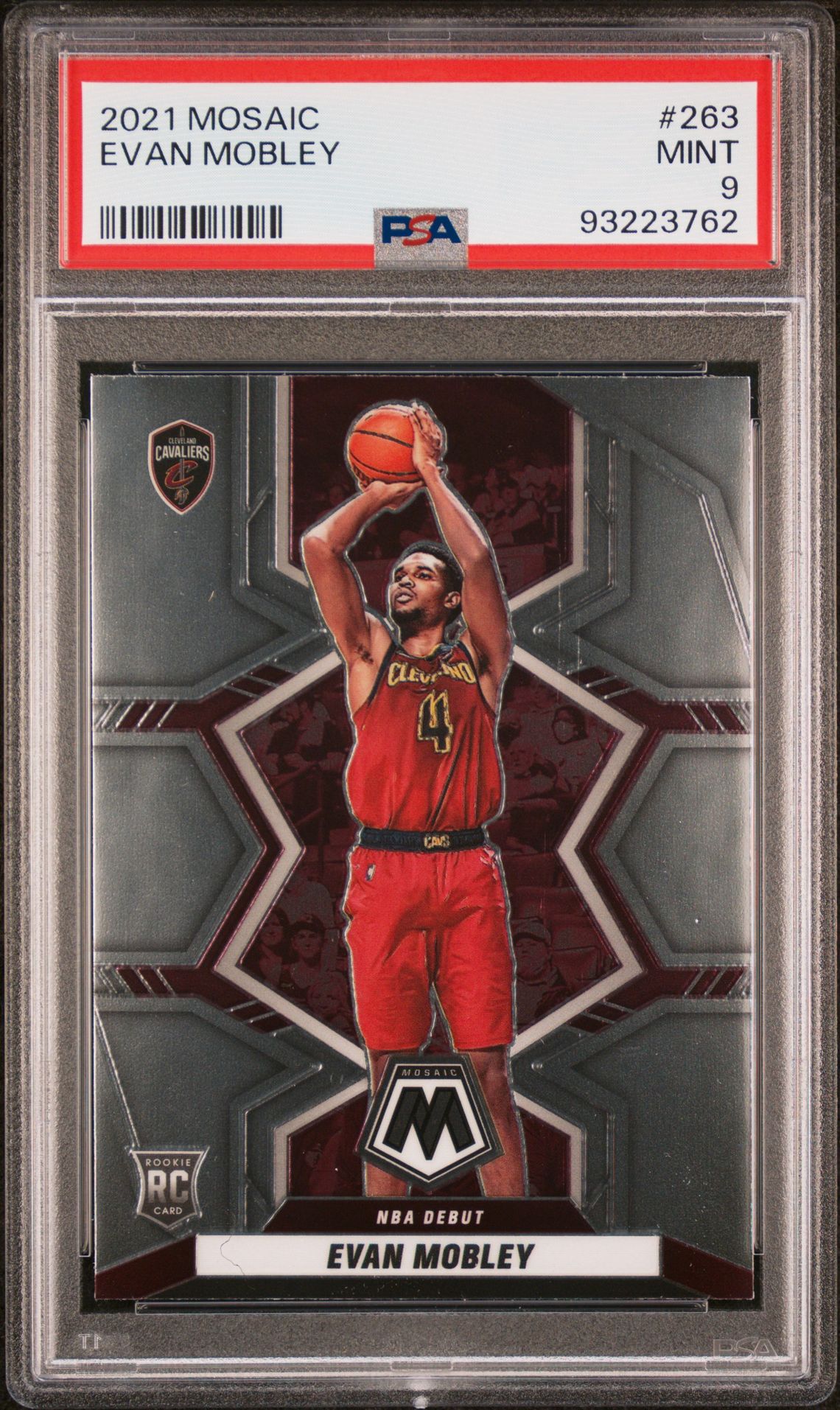 2021 Panini Mosaic Evan Mobley #263 Mint 9 front