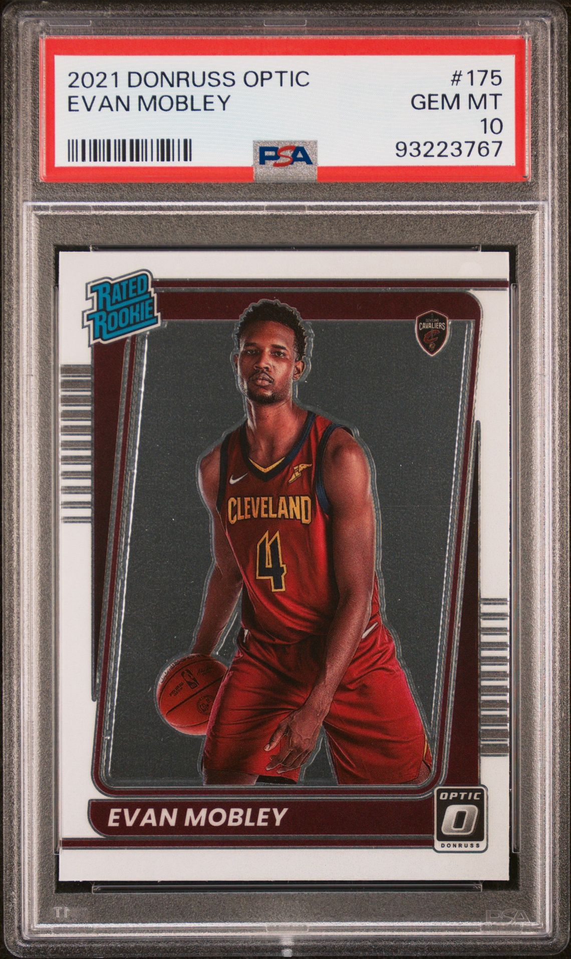 2021 PANINI DONRUSS OPTIC EVAN MOBLEY  175 GEM MT 10 front