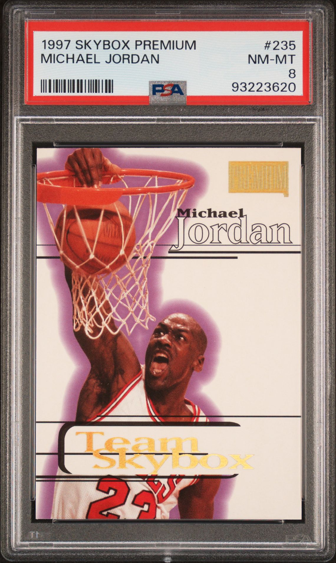 1997 Skybox Premium Michael Jordan #235 Nm-Mt 8 front