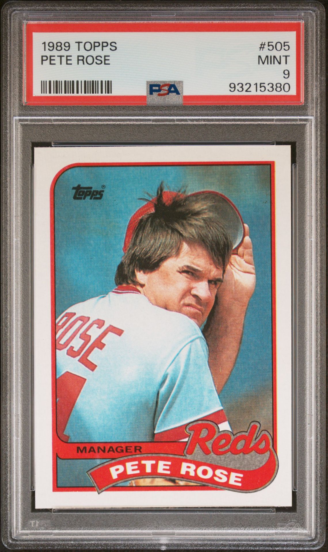 1989 Topps TOPPS #505 Pete Rose front