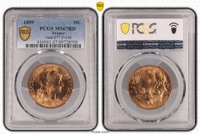1899 10C Gad-277 F-136 MS67RD