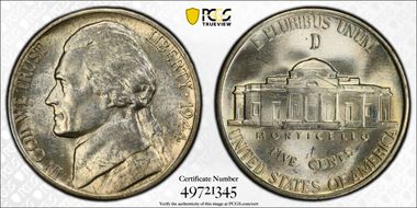 1944-D/D 5C RPM FS-501 MS64