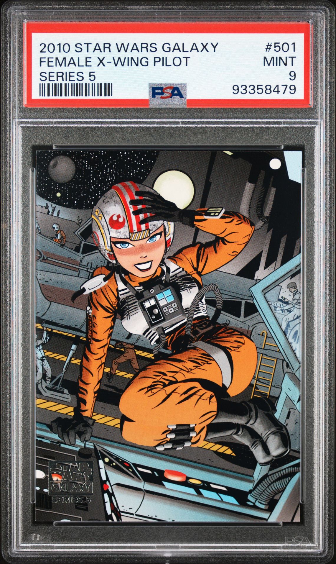 2010 Star Wars STAR WARS GALAXY SERIES 5 #501 Female X-Wing Pilot front