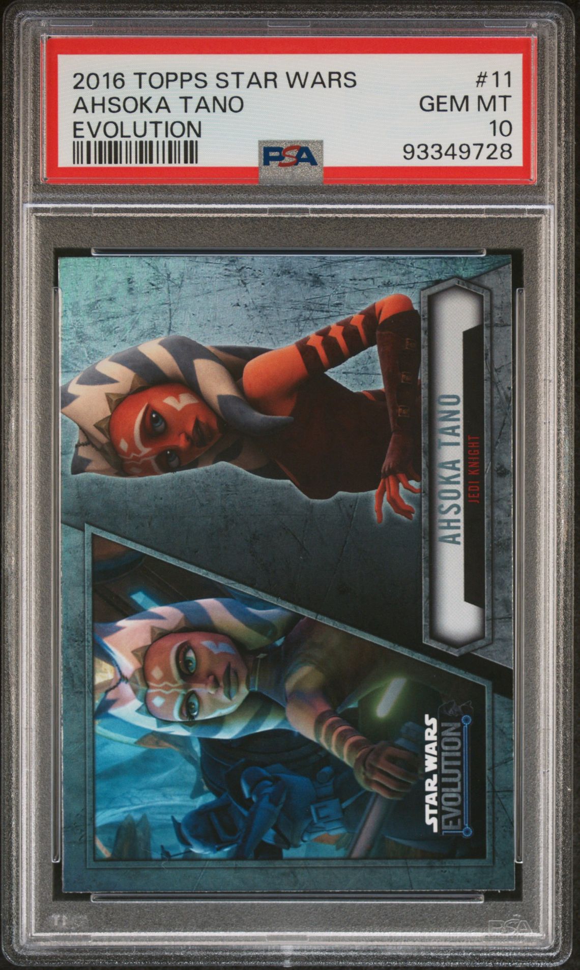 2016 Topps TOPPS STAR WARS EVOLUTION #11 Ahsoka Tano front