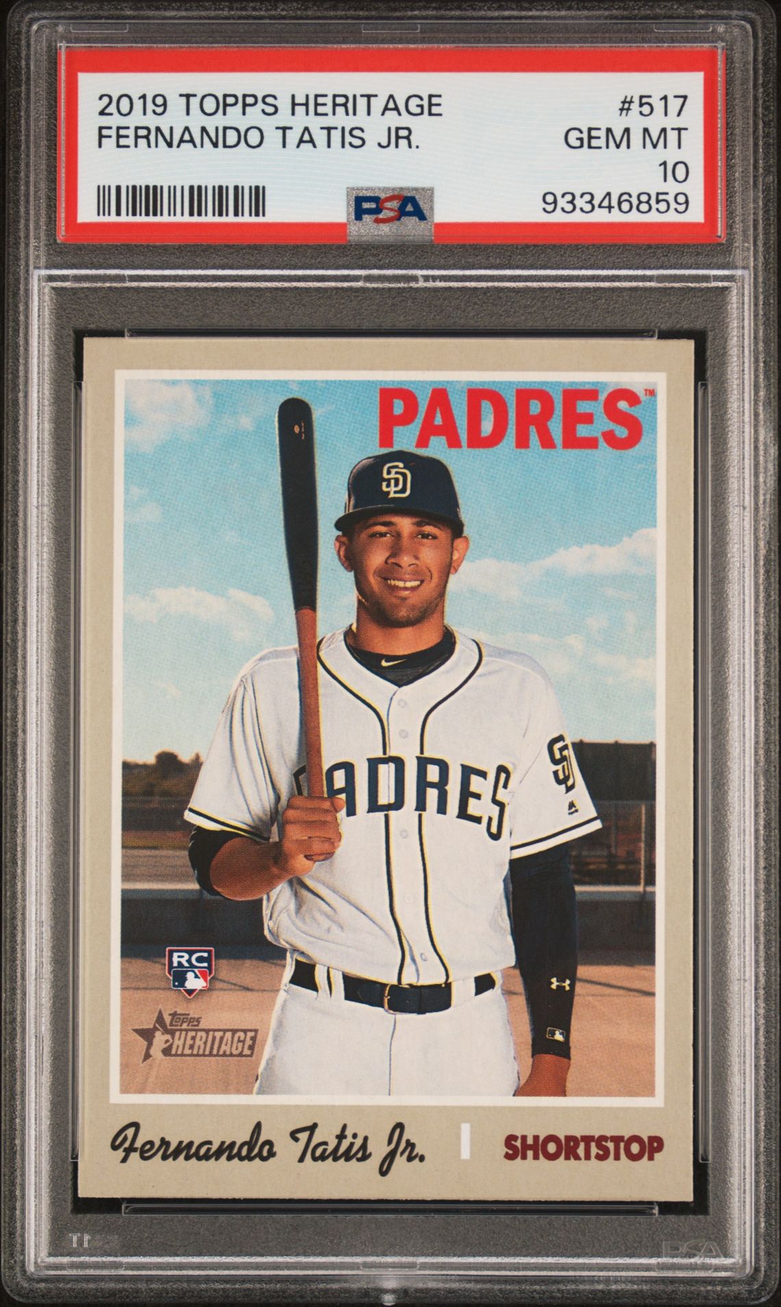 2019 Topps TOPPS HERITAGE ACTION #517 Fernando Tatis Jr. front