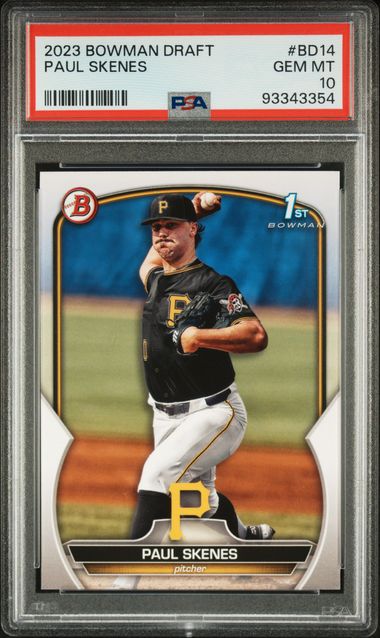 2023 Bowman Bowman Draft #BD14 Paul Skenes front