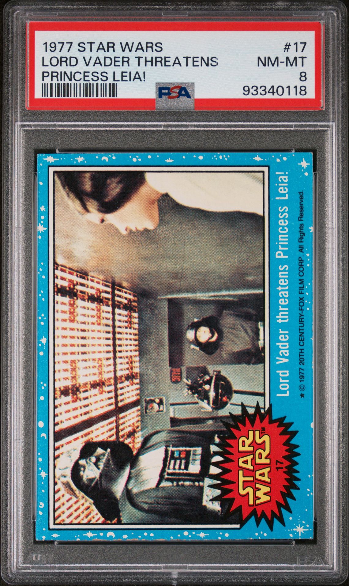 1977 Star Wars Princessleia! #17 Lord Vader Threatens front