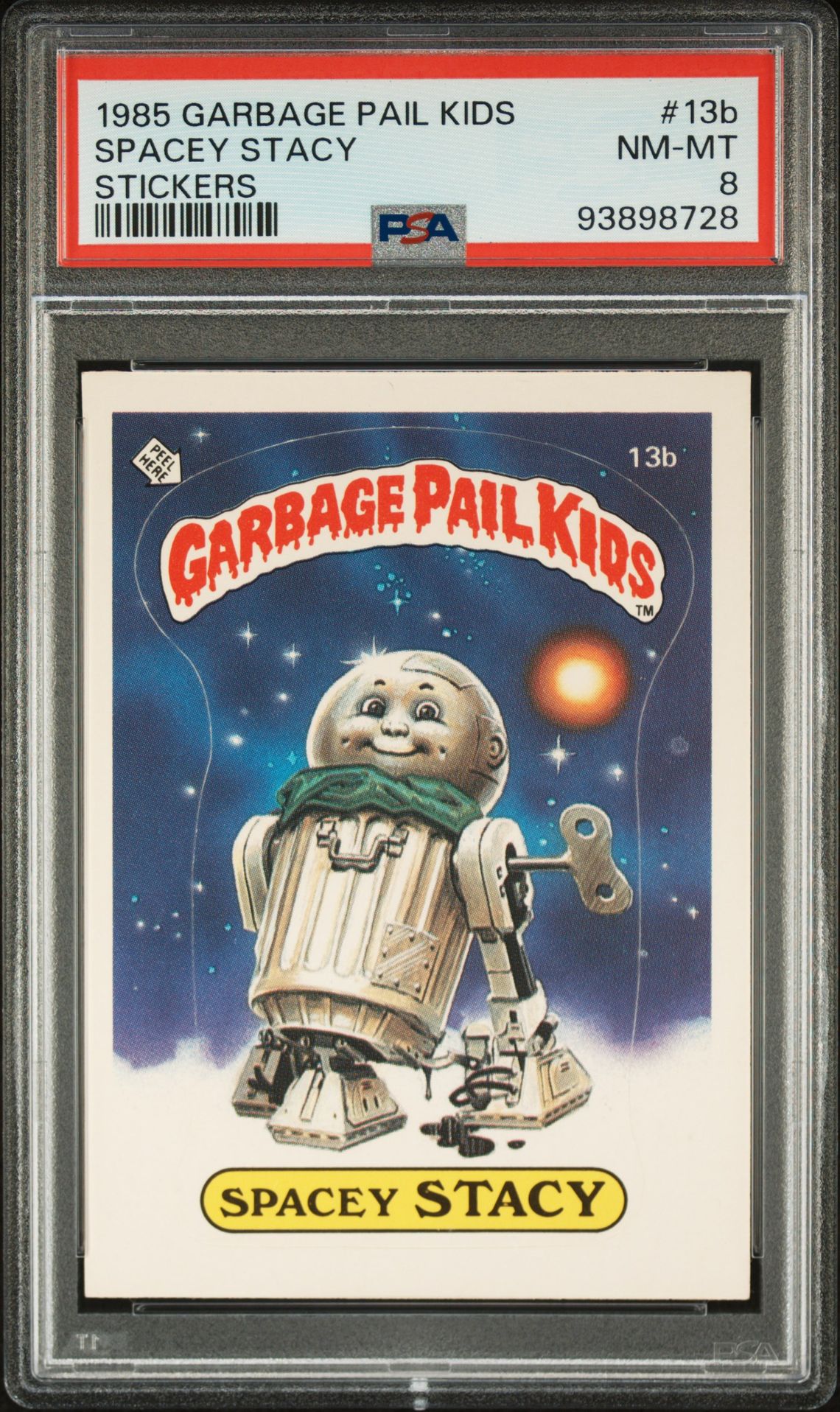 1985 Topps GARBAGE PAIL KIDS STICKERS #13B Spacey Stacy front