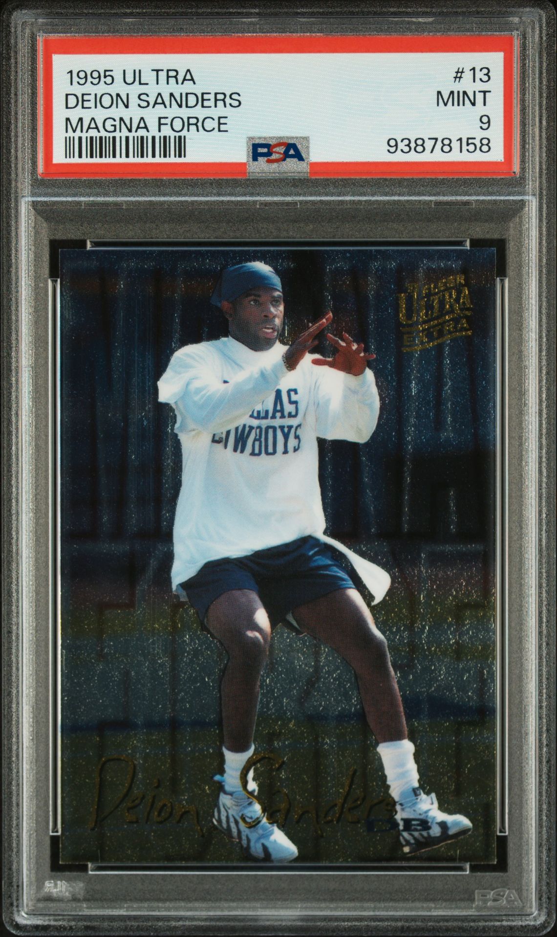 1995 Fleer ULTRA MAGNA FORCE #13 Deion Sanders front
