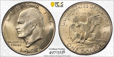 1972-D $1 MS66