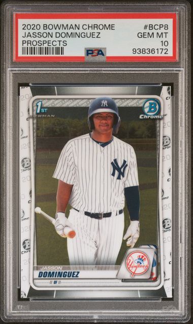 2020 Bowman BOWMAN CHROME PROSPECTS PROSPECTS #BCP8 Jasson Dominguez front