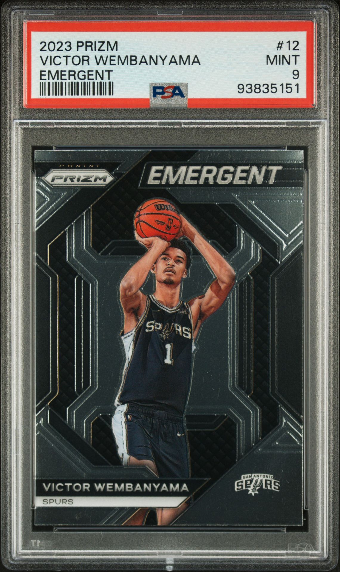 2023 Panini PANINI PRIZM EMERGENT #12 Victor Wembanyama front