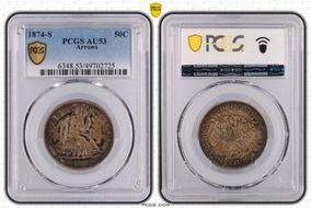 1874-S 50C AU53