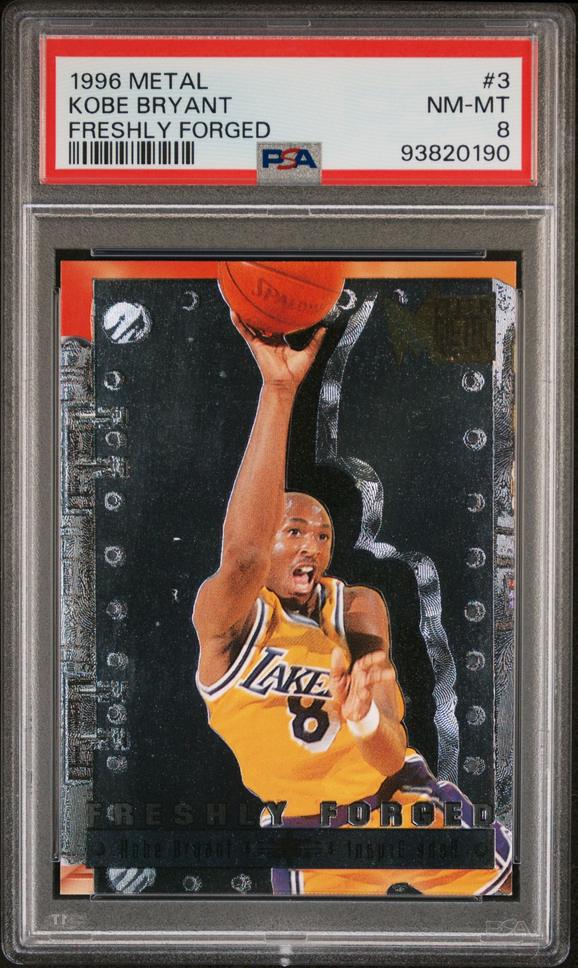 1996 METAL FRESHLY FORGED #3 Kobe Bryant front