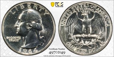 1964 25C PR67