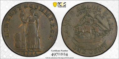 1794 Cent Talbot, Allum & Lee New York VF35BN