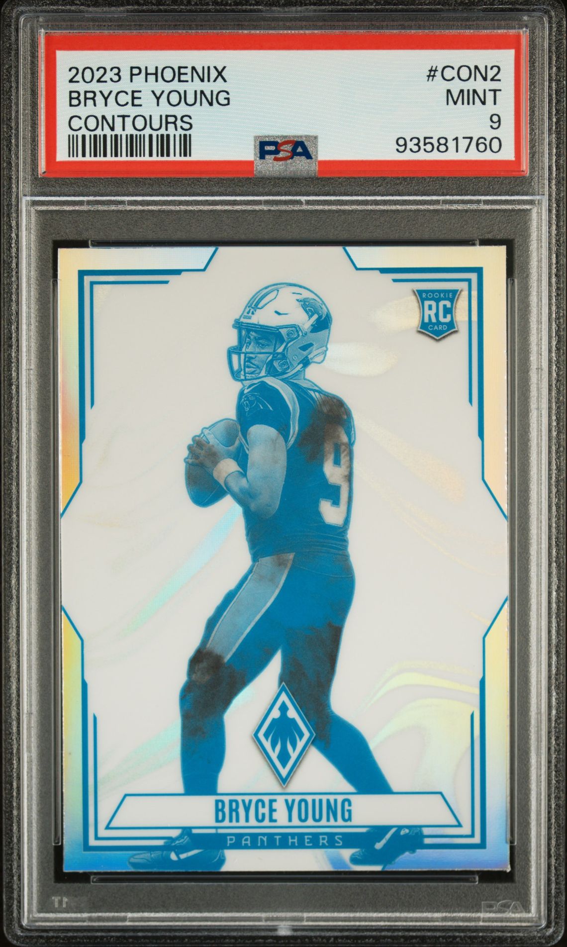 2023 Panini Phoenix Contours Bryce Young #Con2 Mint 9 front