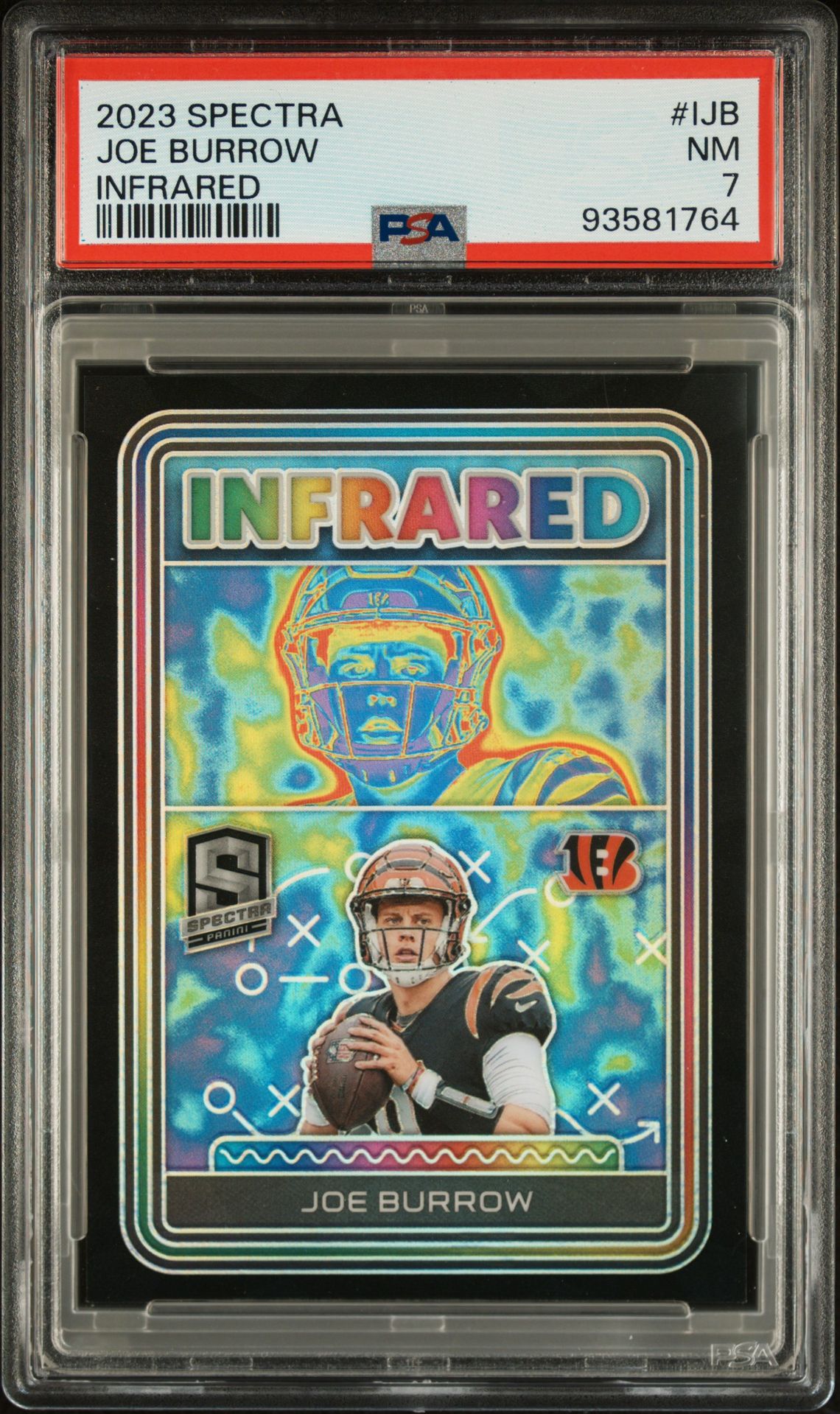 2023 Panini Spectra Infrared Joe Burrow #Ijb Nm 7 front