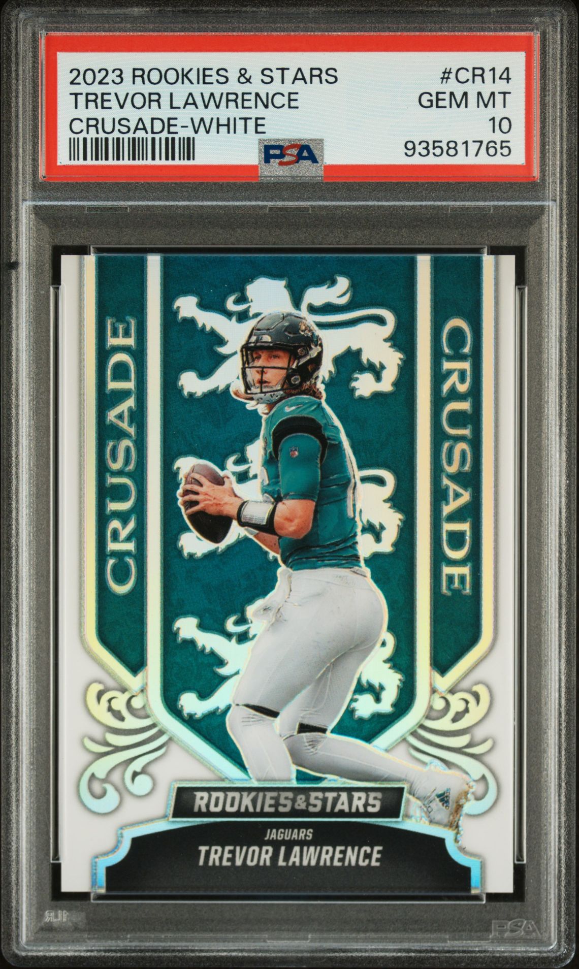2023 Panini Rookies & Stars Crusade Trevor Lawrence #Cr14 (Crusade-White) Gem Mt 10 front