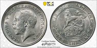 1915 Shil S-4013 AU58