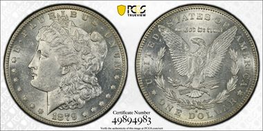 1879-S $1 Reverse of 1878 AU55