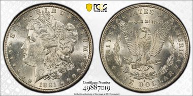 1891-S $1 MS61