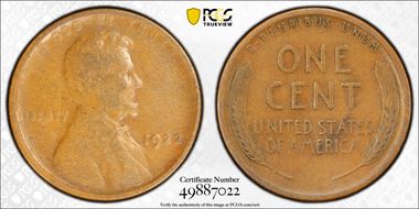 1922 No D 1C Strong Reverse F15BN