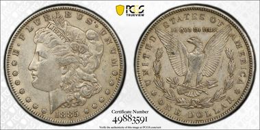 1885 $1 XF45