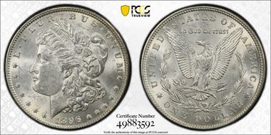 1896 $1 MS62