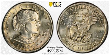 1980-D SBA$1 MS64