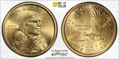 2000-D SAC$1 MS65