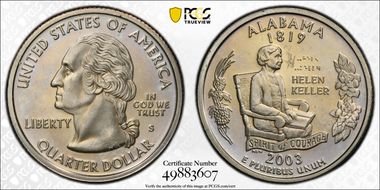 2003-S 25C Alabama PR64DCAM