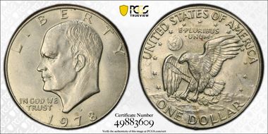 1978-D $1 AU58
