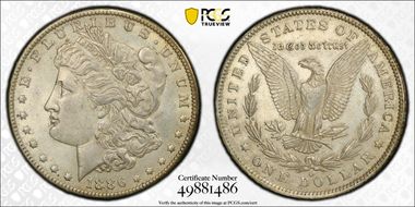 1886-O $1 AU58