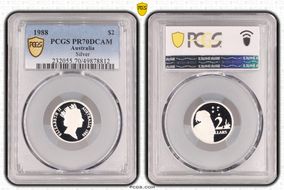 1988 $2 Silver PR70DCAM