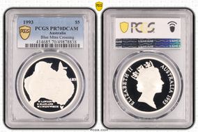 1993 $5 Blue Mtns Crossing PR70DCAM