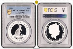 2003 $10 Port Phillip Pattern PR69DCAM
