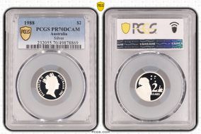 1988 $2 Silver PR70DCAM