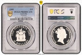 1985 $10 Victoria PR68DCAM