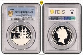 1988 $10 Landing of Gov Phillip PR69DCAM